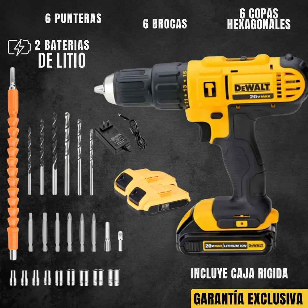 Taladro Inalámbrico 36V + 2 Baterías 🔋