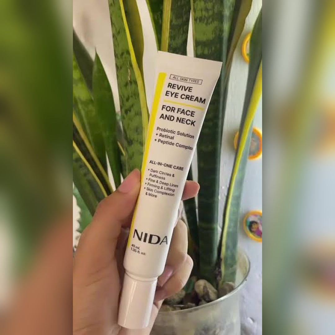 Crema para ojos NIDA Revive para rostro y cuello